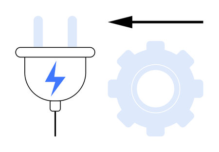 Energy transfer concept. Electric plug and gear energy systems and mechanisms. Energy methods for...