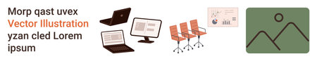 Business planning, office tools, team management, digital marketing, workplace setup, graphic...