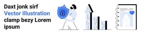 Cybersecurity, data protection, financial analysis, business security, healthcare records, online...
