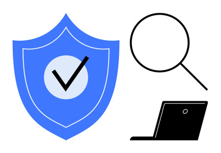 Cybersecurity, online data protection, identity verification, digital authentication, internet...