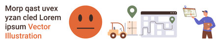 Delivery logistics, map navigation, location tracking, warehouse management, route planning, and...