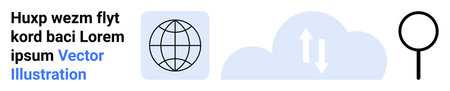 Networking, cloud computing, data exchange, internet search, online technology, global...