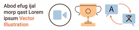 Business communication, language translation, education, technology, achievement, global...