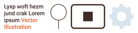 Branding, technology, communication, user interface, education, engineering. Abstract composition...