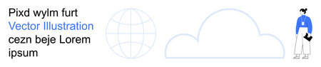 Cloud technology, global access, internet services, remote work, digital transformation, data...