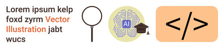 AI learning, programming, web development, technology research, digital tools, education. Magnifying...