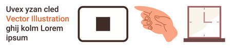 User interface, time management, digital interaction, innovation design, iconography, technology. A...