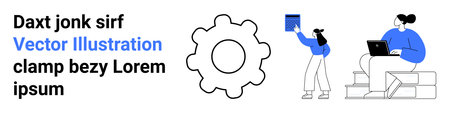 Collaboration, teamwork, education, digital communication, productivity, business development. Gear...