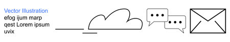 Digital communication, cloud storage, online messaging, data transfer, email services, remote work....