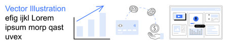 Data visualization, financial management, user interface, business strategy, online transactions,...