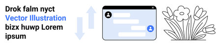 Communication, user interface, digital interaction, design concepts, text elements, abstract...