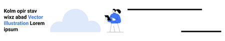Technology, digital tools, cloud storage, data management, innovation, online services. A person...