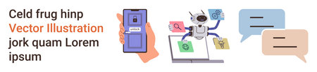 Artificial intelligence, chatbots, online security, data privacy, digital communication, online...