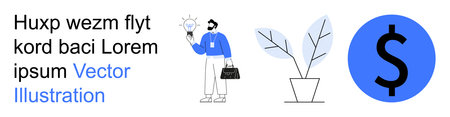Innovation, financial growth, business management, creativity, investment, strategy. A person...