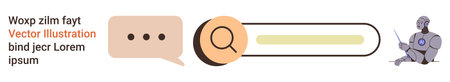 Artificial intelligence, technology, chatbot interfaces, communication tools, online search,...