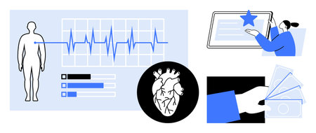 Healthcare technology, financial transactions, user feedback, cardiology, digital tools, medical...