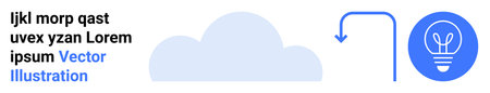 Data storage, innovation, creativity, cloud computing, technology, brainstorming. Cloud graphic with...