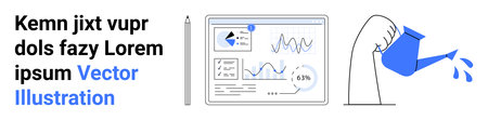 Business growth, data visualization, analytics, investment strategy, resource management, progress...
