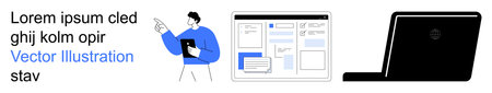 Business planning, communication technology, remote work, digital solutions, teamwork, data...