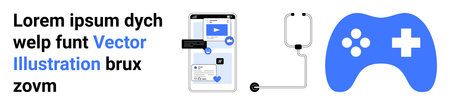 Healthcare, gaming, remote monitoring, connectivity, mobile technology, innovation. Smartphone with...
