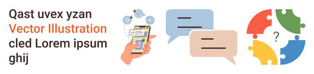 Mobile communication, online interaction, problem-solving, teamwork, digital tools, collaboration. A...