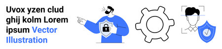 Cybersecurity, data protection, user authentication, digital identity, online safety, system...