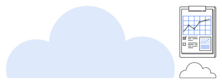 Cloud technology, data management, analytics, business planning, remote storage, digital...
