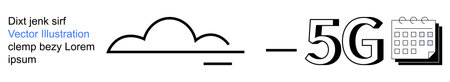 Cloud computing, 5G network, digital connectivity, telecommunications, speed optimization, online...