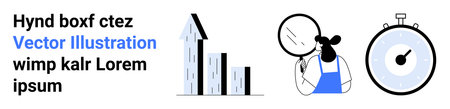 Business performance, time management, focus, analytics, growth strategy, teamwork. Rising bar...