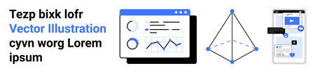 Data analysis, business reporting, mobile app design, tech education, geometric concepts, digital...