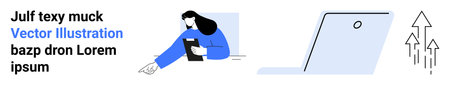 Business strategies, digital communication, data analysis, technology trends, remote work, online...