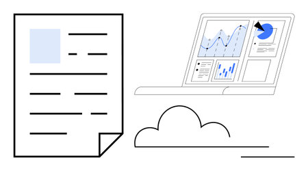 Data science, cloud technology, analytics, digital storage, business tools, reporting. A paper...