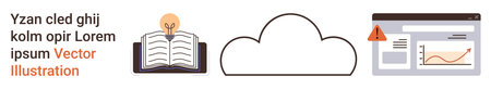 Education, cloud storage, data analytics, cybersecurity, knowledge sharing, online tools. Open book...