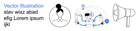 Artificial intelligence, technology interfaces, digital communication, identity , marketing, data...