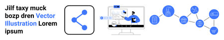 Data sharing, digital collaboration, networking, communication, technology solutions, workflow...