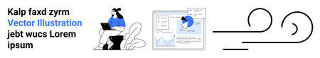 Remote work, business analytics, workplace productivity, modern technology, branding, presentation...