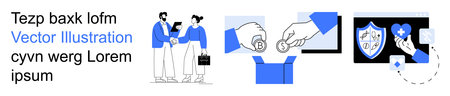 Business partnerships, financial exchange, secure data, health services, digital transactions,...