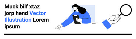 Decision-making, research, data analysis, teamwork, investigation, problem-solving. Person holding...