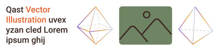 Geometry, branding, design templates, abstract art, digital presentation, minimalism. Pyramid-thumbs...