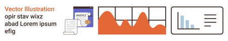 Data analysis, business documentation, financial reports, graph trends, invoicing, digital...