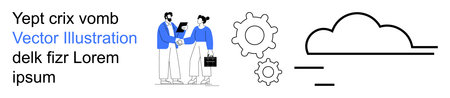 Business collaboration, teamwork, cloud computing, technology, innovation, communication....
