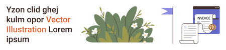 Business finance, payment systems, documentation, accounting, eco-friendly design, transaction...