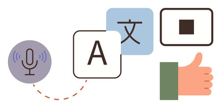 Language learning, translation services, speech-to-text technology, communication, AI tools, digital...