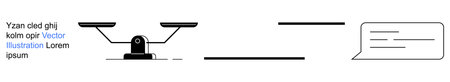 Justice, legal discussions, communication, equality, decisions, balance. A balance scale and...