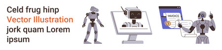 Artificial intelligence, robotics, automation, digital interfaces, futuristic tech, invoicing....
