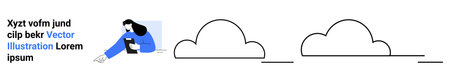 Digital technology, cloud computing, remote work, online learning, data storage, connectivity. A...