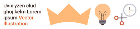 Innovation, creativity, time management, brand identity, problem-solving, productivity. Abstract...