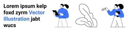 Data analysis, teamwork, progress, organization, entrepreneurial growth, modern design. Two...