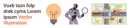 Artificial intelligence, innovation, smart city planning, traffic monitoring, technology...