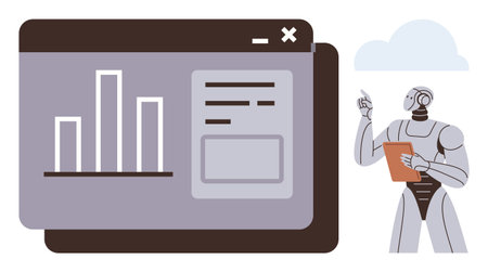 Data analysis, AI research, futuristic technology, digital transformation, cloud computing, machine...